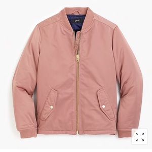 J. Crew Zipper Bomber